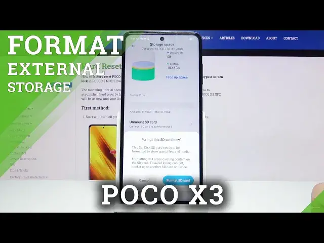 'Video thumbnail for How to Format SD Card in POCO X3 – Erase External Memory'