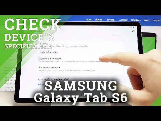 'Video thumbnail for How to Check SAMSUNG Galaxy Tab S6 Specification – Find Device’s Info'