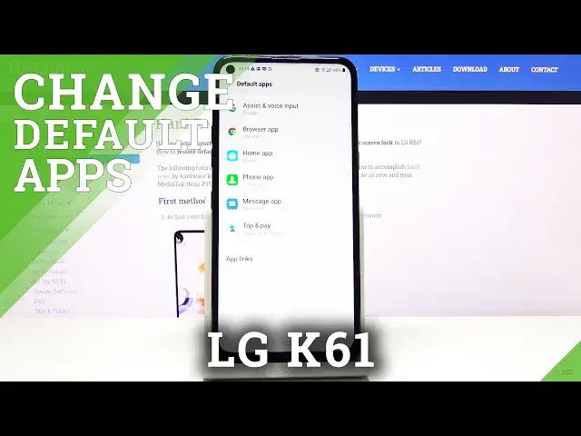 'Video thumbnail for How to Set Up Default Browser in LG K61 - Default Apps' Settings'