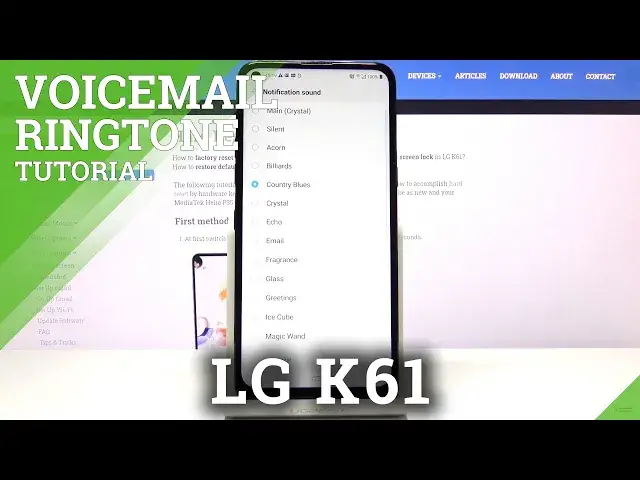 'Video thumbnail for How to Change Voicemail Sound in LG K61 - Set Up Voicemail Ringtone'