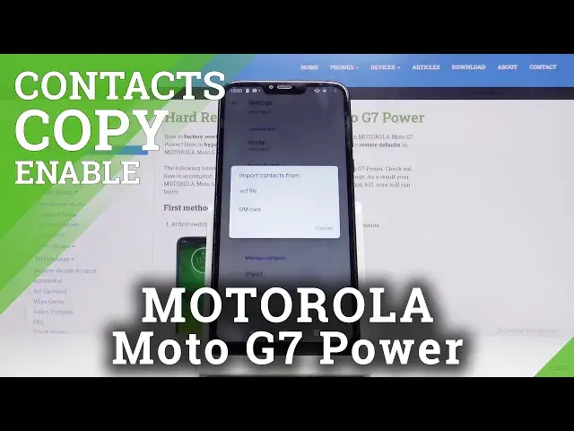 'Video thumbnail for How to Copy Contacts from SIM to MOTOROLA Moto G7 Power Memory – Relocate Contact List'
