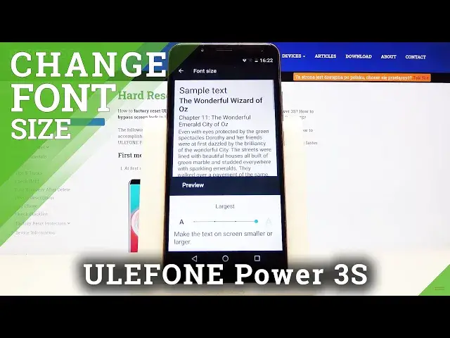 'Video thumbnail for How to Adjust Font Size in Ulefone Power 3S – Change Text Size'