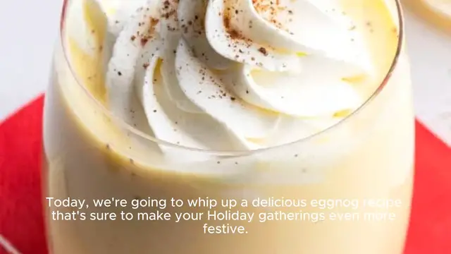 Video thumbnail for Egg nog recipe