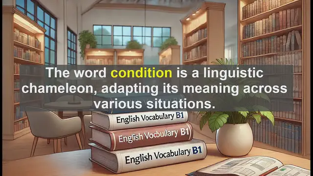 Video thumbnail for 2500 Must Know CEFR B1 Vocabulary - Understanding the Word 'Condition': A Comprehensive Guide