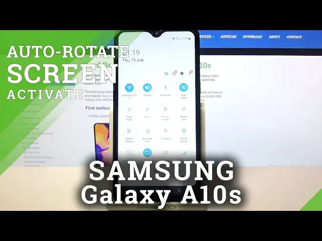 'Video thumbnail for How to Turn On Screen Rotation in SAMSUNG Galaxy A10s – Rotate Screen Automatically'