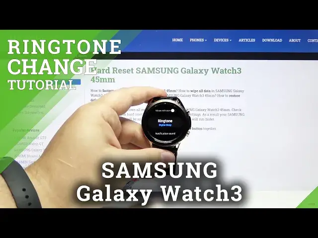 'Video thumbnail for How to Change Ringtone on SAMSUNG Galaxy Watch3 45 mm – Ringtone Settings'