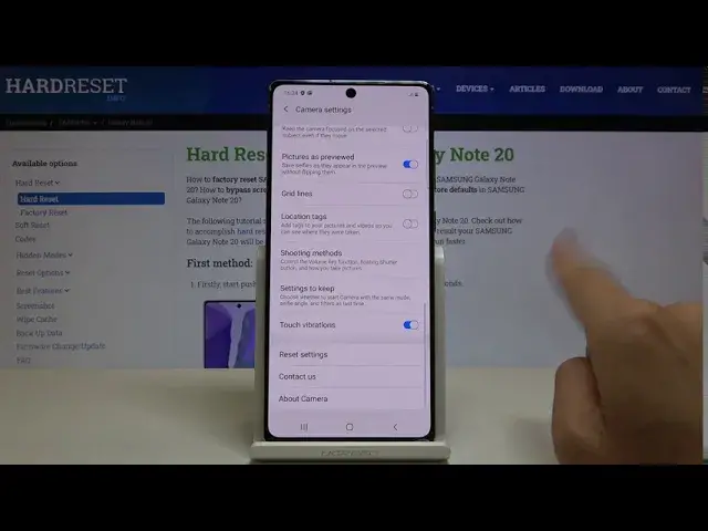 'Video thumbnail for How to Reset Camera in SAMSUNG Galaxy Note 20 – Restore Camera Settings'