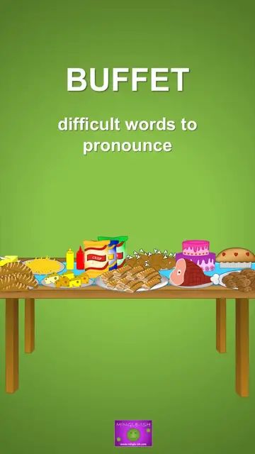 Video thumbnail for Buffet - Difficult words to pronounce