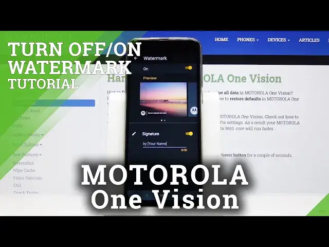 'Video thumbnail for How to Manage Camera Watermark in Motorola One Vision?'