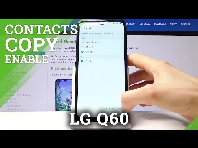Video thumbnail for How to Copy Contacts in LG Q60 – Import / Export Saved Numbers