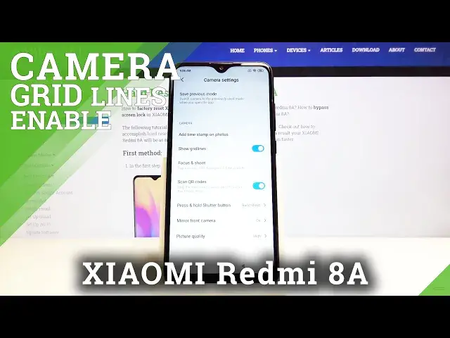 Video thumbnail for How to Turn On / Off the Camera GridLines in XIAOMI Redmi 8A – Camera Settings