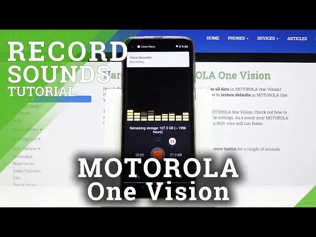 Video thumbnail for How to Record Sounds in Motorola One Vision - Voice Recorder
