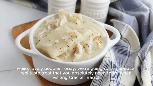 Video thumbnail for Cracker Barrel Chicken And Dumplings