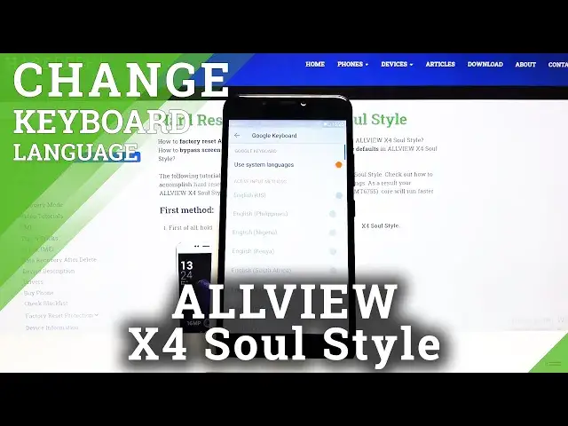 'Video thumbnail for How to Change Keyboard Language in ALLVIEW X4 Soul Style - Language Settings'