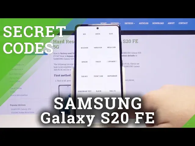 Video thumbnail for How to Use Secret Codes in SAMSUNG Galaxy S20 FE 5G – Hidden Modes / Open Test Menu