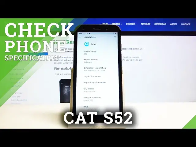 Video thumbnail for How to Check Phone Specification in CAT S52 – About Phone Section