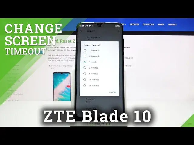 'Video thumbnail for How to Set Screen Timeout in ZTE Blade 10 – Change Screen Sleep Time'