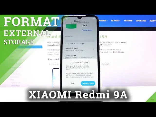 'Video thumbnail for How to Format SD Card in Xiaomi Redmi 9A – Erase SD Card Data'