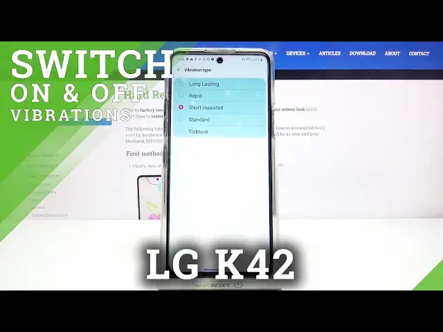 'Video thumbnail for Change & Manage Vibration Settings in LG K42'