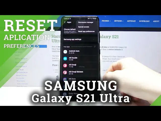 'Video thumbnail for How to Reset App Preferences in SAMSUNG Galaxy S21 Ultra – Restore App Defaults'