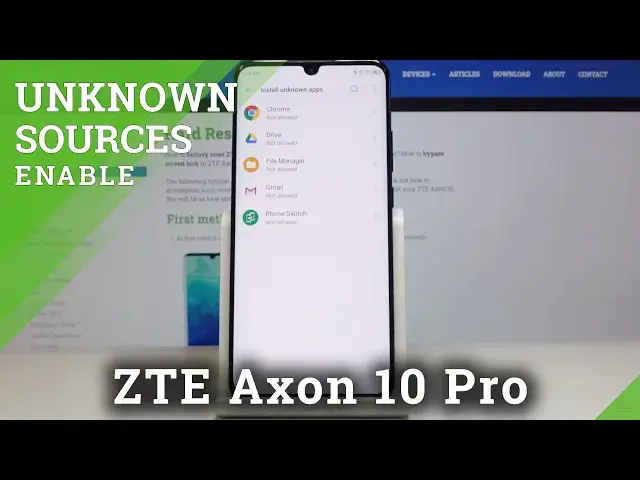 'Video thumbnail for How to Allow Unknown Sources in ZTE Axon 10 Pro – Unknown Sources'