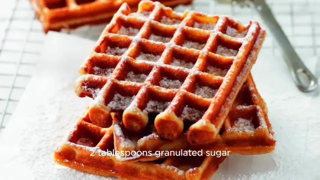 Video thumbnail for Belgian waffle recipe