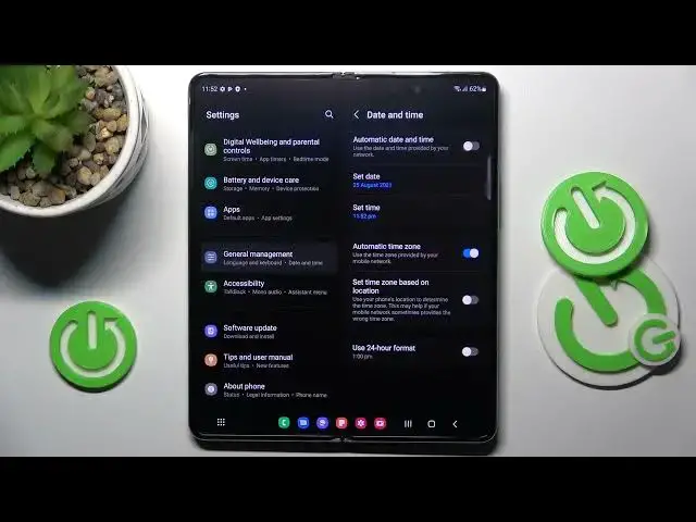 Video thumbnail for How to Change Date & Time in SAMSUNG Galaxy Z Fold 4 – Time Settings