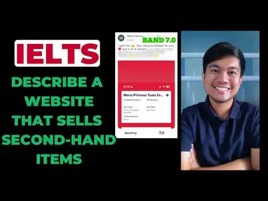 'Video thumbnail for (2025) CUE CARD and PART 3 QUESTIONS | Describe A Website That Sells Second-hand Items'