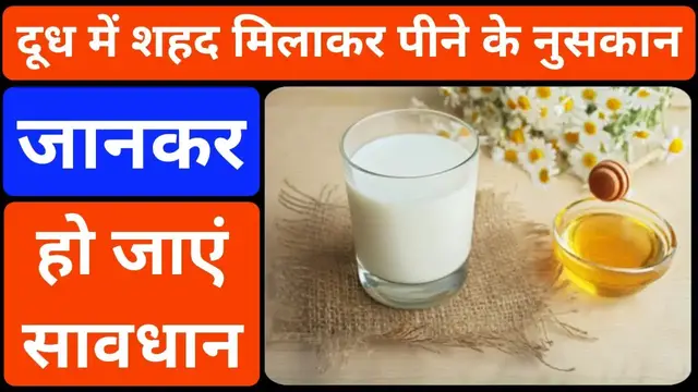 'Video thumbnail for दूध में शहद डालकर पीने के नुसकान | दूध में शहद मिलाकर पीने से क्या होता है | दूध शहद पीने के नुसकान'