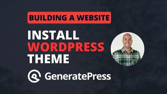 Video thumbnail for How to Install a GeneratePress Theme (on WordPress) | jcchouinard.com