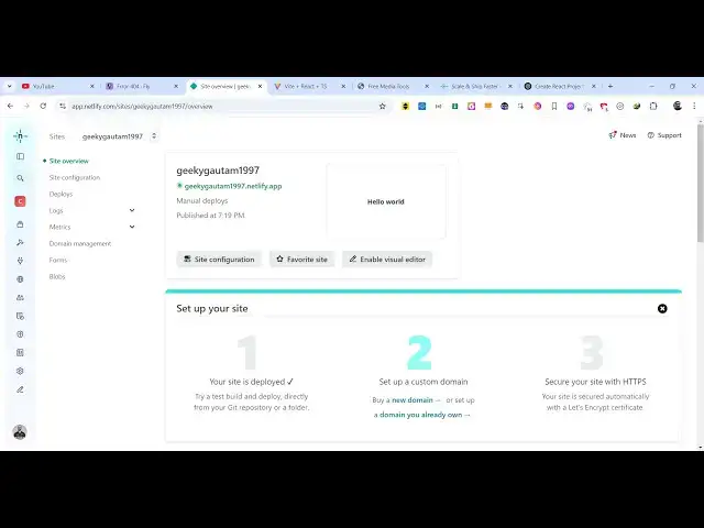 Video thumbnail for How to Deploy React 19 Vite Project to Netlify With Domain Online For Free For Beginners