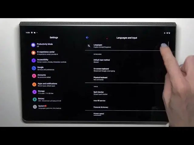 Video thumbnail for How to Change the System Language on a LENOVO Yoga Tab 11 - Modify Interface Language