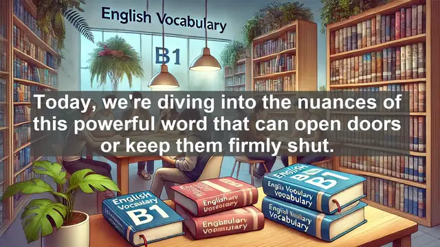 Video thumbnail for 2500 Must Know CEFR B1 Vocabulary - The Power of 'Permission': Understanding Its Meaning and Usage