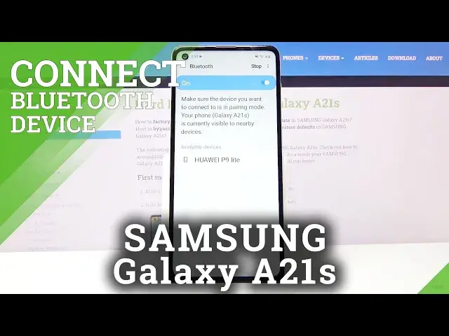 'Video thumbnail for How to Connect SAMSUNG Galaxy A21s with Device via Bluetooth – Bluetooth Connection'