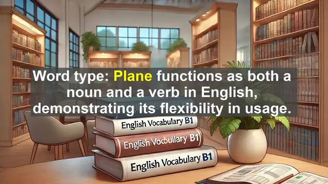 Video thumbnail for 2500 Must Know CEFR B1 Vocabulary - Mastering the Word 'Plane': Multiple Meanings and Usage