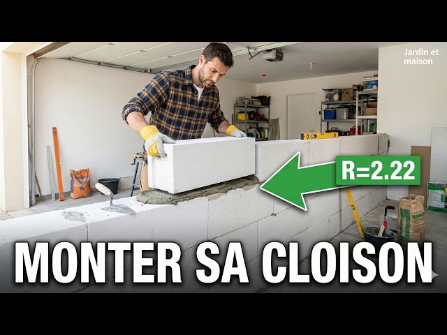 Video thumbnail for Monter une Cloison en Siporex : Tuto Facile ! #bricolage  #Siporex #renovation