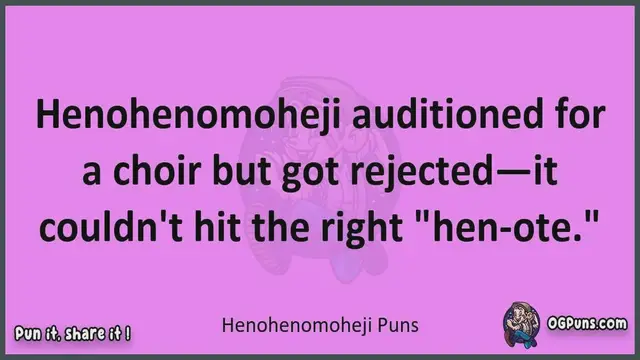 Video thumbnail for Henohenomoheji - Jokes, Puns, Wordplays, and Laughter
