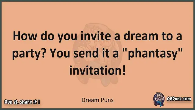 Video thumbnail for Dream - Jokes, Puns, Wordplays, and Laughter