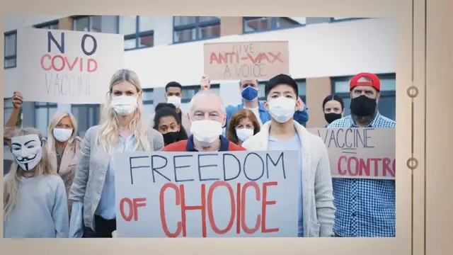 Video thumbnail for Conspiracists Seize on Study to Attack COVID-19 Mask Mandates