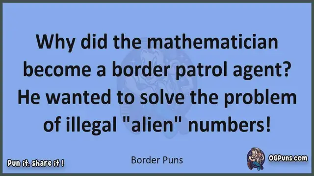 Video thumbnail for Border - Jokes, Puns, Wordplays, and Laughter