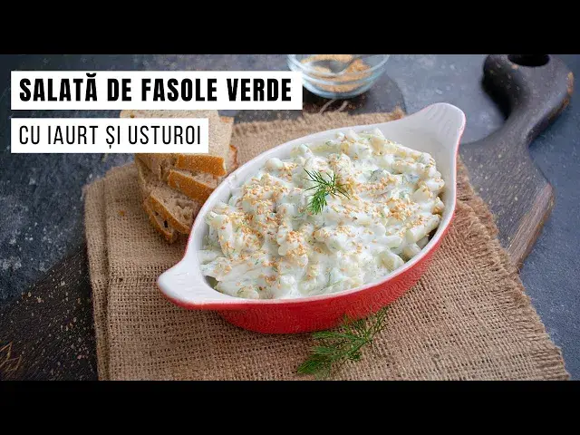 Video thumbnail for Salată de fasole verde cu iaurt și usturoi. O rețetă dietetică și delicioasă! | Bucate Aromate
