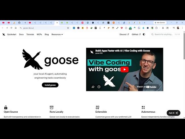 Video thumbnail for This Goose Open Source AI Coding CLI Agent Builds Full Stack Vibe Coding Apps in Terminal For FREE