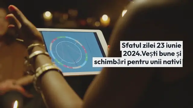 Video thumbnail for Sfatul zilei 23 iunie 2024. Vești bune și schimbări pentru unii nativi