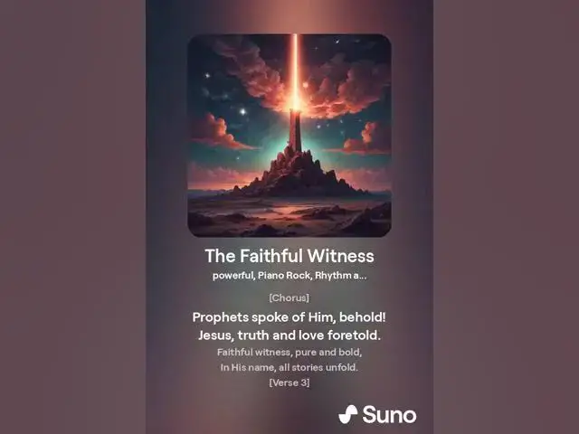 Video thumbnail for The Faithful Witness: Prophets and Jesus Song