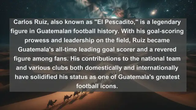 Video thumbnail for Unveiling Guatemalan Football Icons: Top 10 Legendary Players