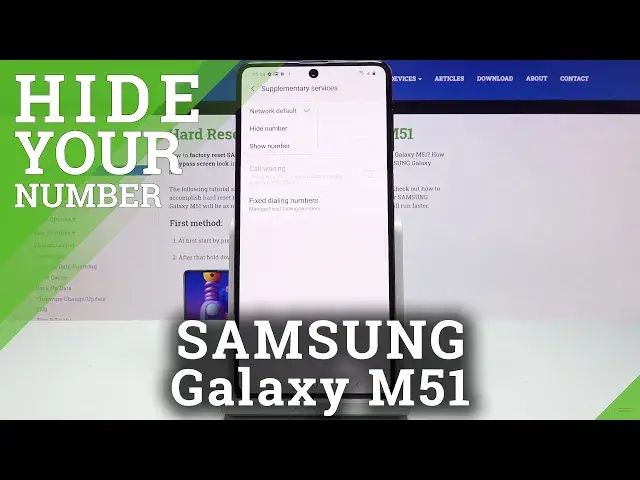 'Video thumbnail for How to Hide Caller ID in SAMSUNG Galaxy M51 – Show Number'
