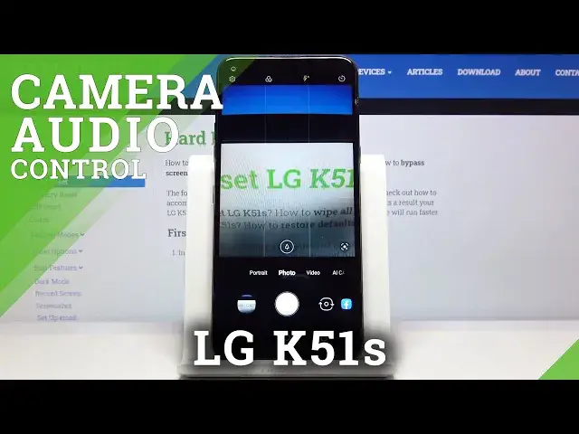 'Video thumbnail for How to Use Camera Audio Control in LG K51s - Camera Settings'