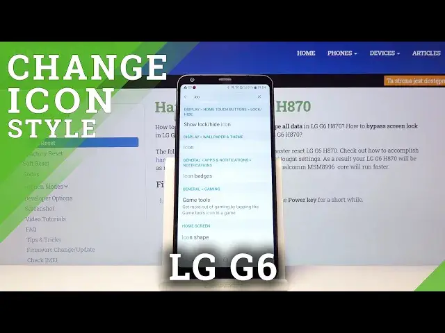 'Video thumbnail for How to Change Icon Style in LG G6 - Personalize Display Icons'