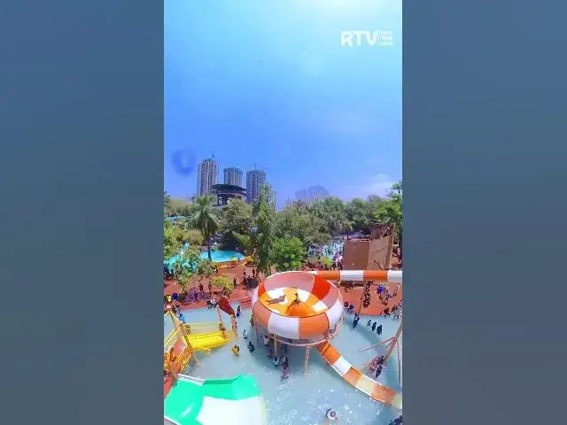 Video thumbnail for Cyclone Water Slide at Tikuji ni wadi #waterslide #short