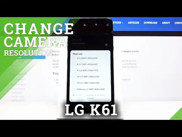 Video thumbnail for How to Change Photo Resolution in LG K61 - Adjust Photo Resolution